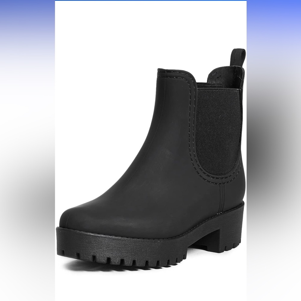 Jeffrey Campbell Women's Black Ankle Rain Boots